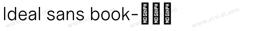 ldeal sans book字体转换